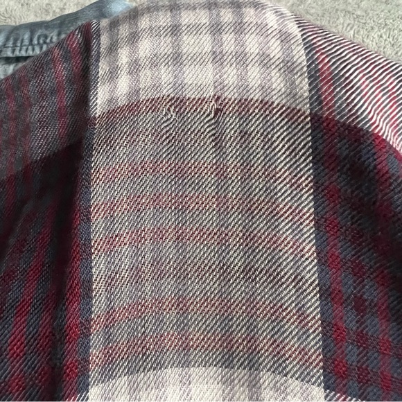 NWT Rails Harper Tencel Collar Button Down Chambray Denim Plaid Long Sleeve Top - Picture 13 of 17